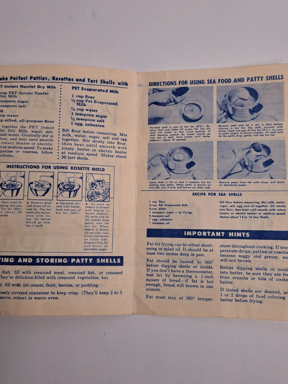 Hirco Party Patty Shells & Mold Holiday 9 Molds with 6 Handles & Recipe Handbook